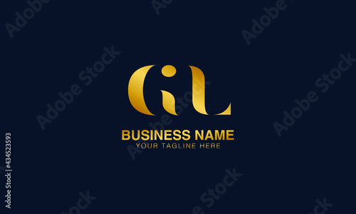 GL G L initial logo | initial based abstract modern minimal creative logo, vector template image. luxury logotype logo, real estate homie logo. typography logo. initials logo.
