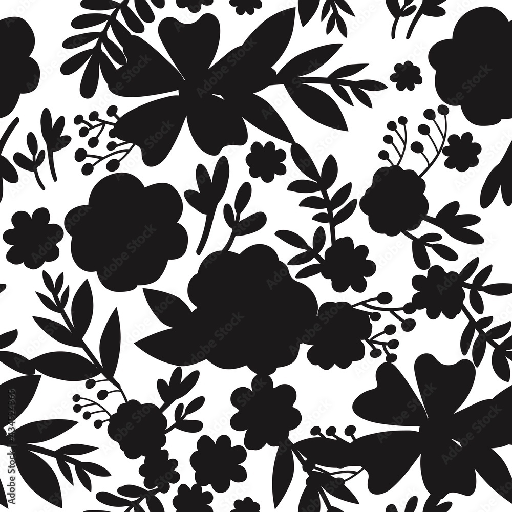 Black and white seamless pattern background Black and white seamless pattern background