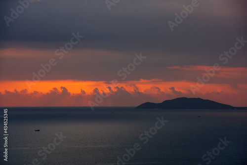 Sunrise Scenery at Queen's Bay, Sanya, China photo