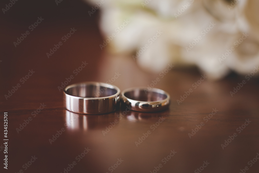 Wedding rings on dark background Wedding rings on dark background