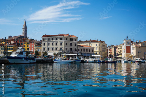 panoramic view of old town from the sea, Rovinj , Croatia © Cocosss
