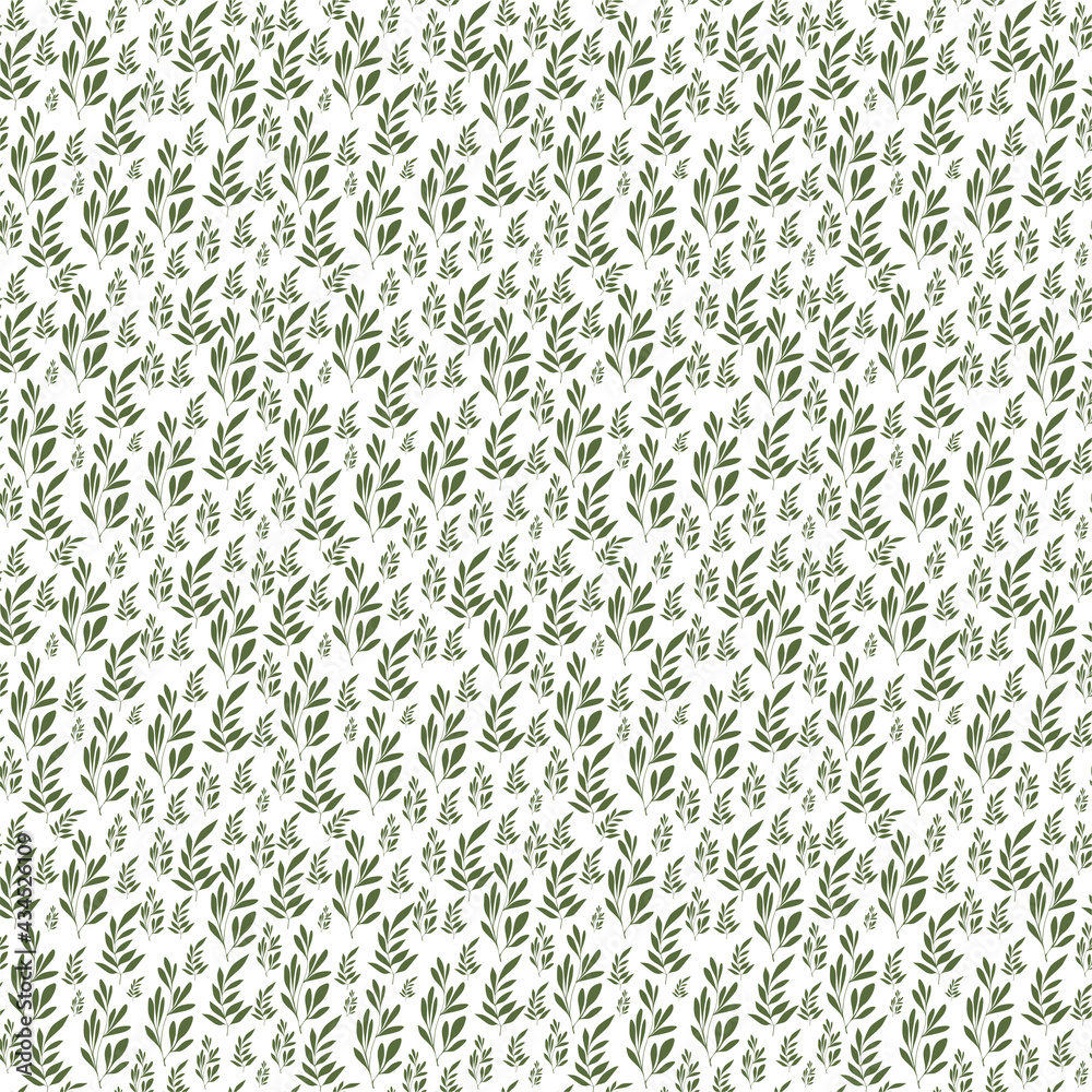 leaves seamless pattern Green branches Vector illustration Print on paper, fabric, ceramic leaves seamless pattern Green branches Vector illustration Print on paper, fabric, ceramic