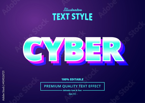 Cyber Illustrator Text Effect