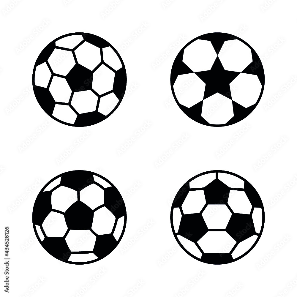 Soccer ball, simple style, icon. Vector illustration isolated on white background Soccer ball, simple style, icon. Vector illustration isolated on white background