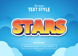 Stars Illustrator Text Effect