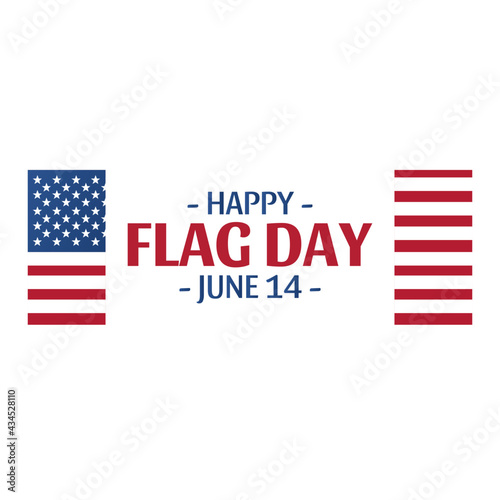 Usa national holiday Flag Day. Patriotic holiday in the United States