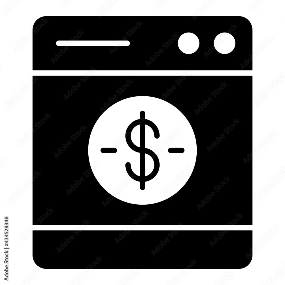 Dollar on web page showing concept of banking website
Dollar on web page showing concept of banking website