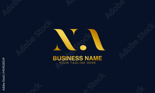 NA N A initial logo | initial based abstract modern minimal creative logo, vector template image. luxury logotype logo, real estate homie logo. typography logo. initials logo.