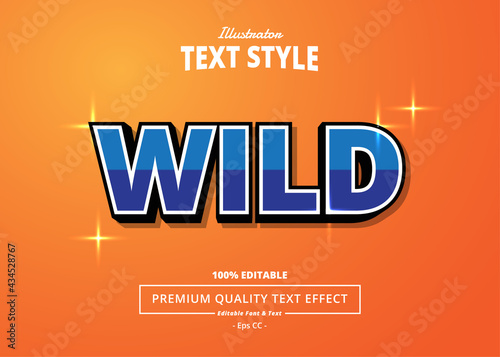 Wild Illustrator Text Effect