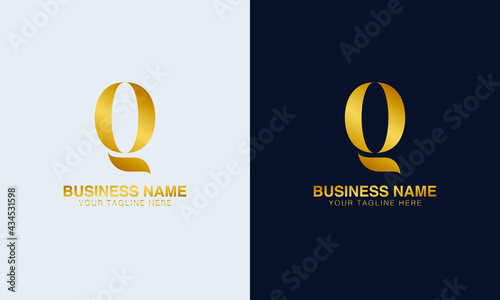 Q QQ initial logo | initial based abstract modern minimal creative logo, vector template image. luxury logotype logo, real estate homie logo. typography logo. initials logo.