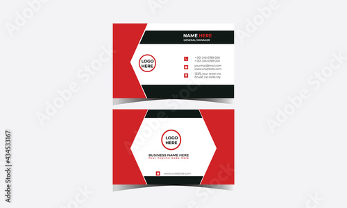 Corporate Business Card Design Template for Your Business or service