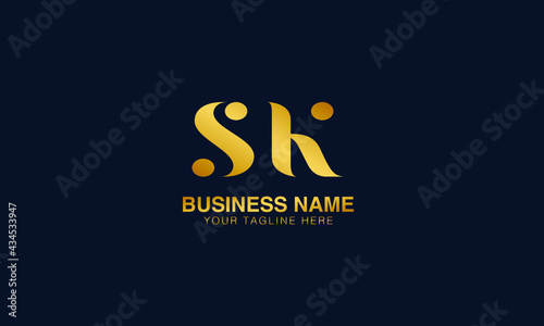 SK S K initial logo | initial based abstract modern minimal creative logo, vector template image. luxury logotype logo, real estate homie logo. typography logo. initials logo.
