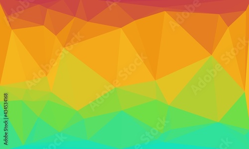 Creative prismatic background with bright polygonal pattern