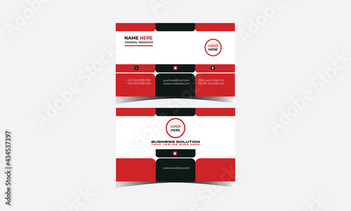 Corporate Business Card Design Template for Your Business or service