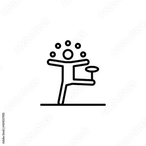 Spinning Plates icon in vector. Logotype