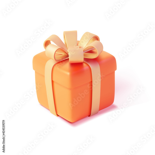 Realistic Detailed 3d Gift Box. Vector