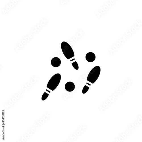 Juggling icon in vector. Logotype