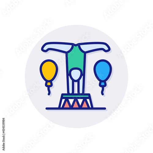 Acrobat icon in vector. Logotype