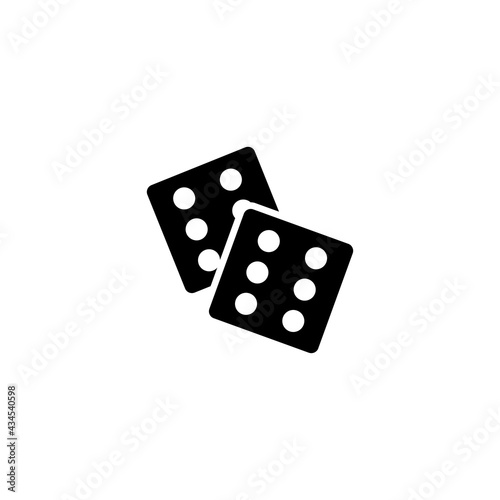 Dices icon in vector. Logotype