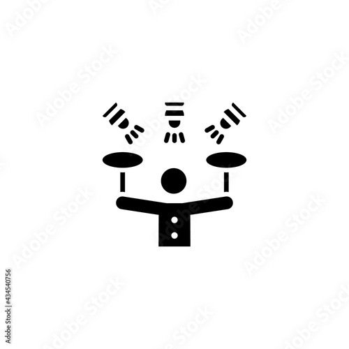 juggling icon in vector. Logotype