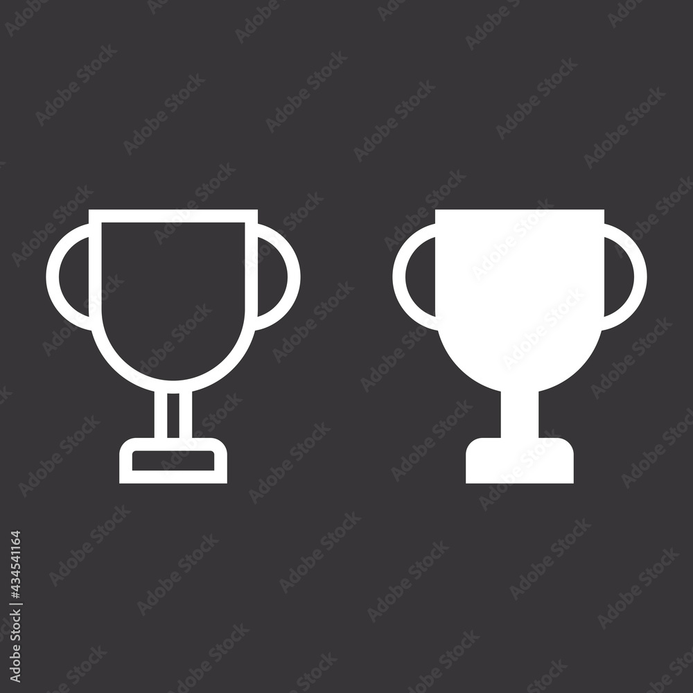line trophy Icon