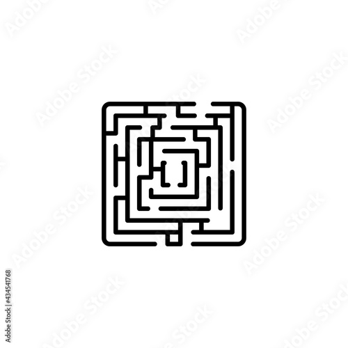 Maze icon in vector. Logotype