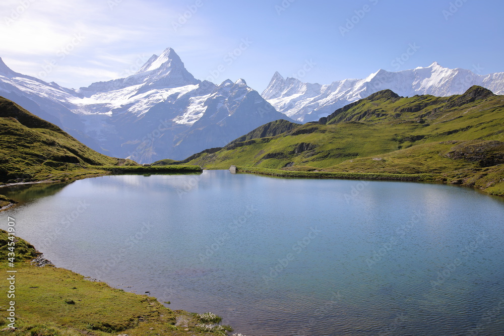 Bachalpsee lake near Grindelwald, Switzerland