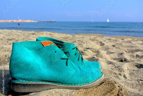shoes on beach