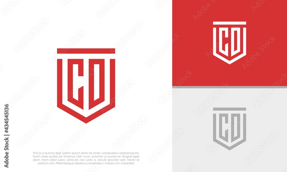 Initials CO. CD logo design. Initial Letter Logo. Shield logo.
Initials CO. CD logo design. Initial Letter Logo. Shield logo.