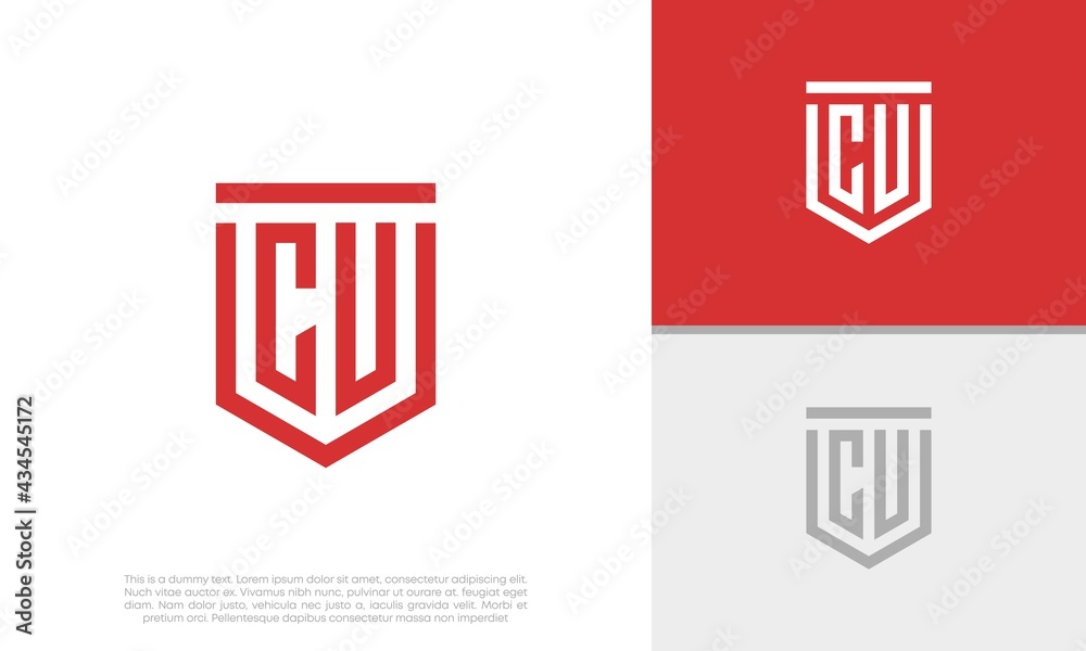 Initials CV. CU logo design. Initial Letter Logo. Shield logo.
Initials CV. CU logo design. Initial Letter Logo. Shield logo.