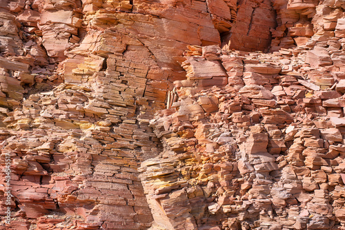 slope precipice wall of oil shale