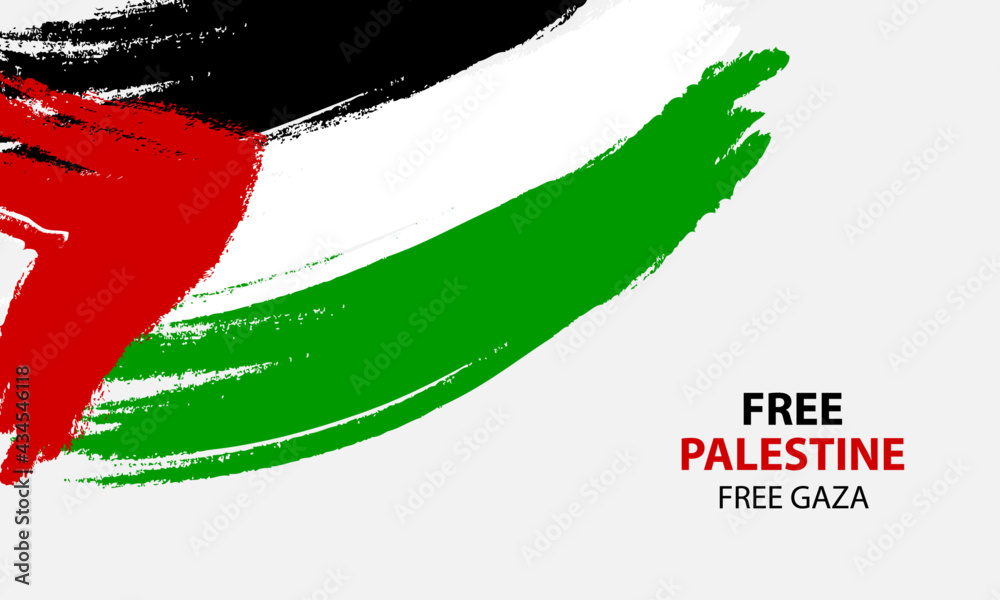 Premium Photo  Brush painting of palestine flag on a paper for background  and wallpaper selected focus