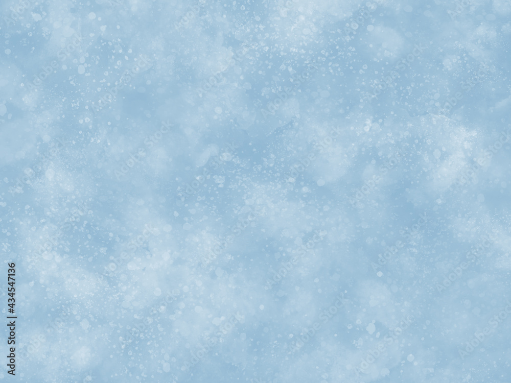 青地に白い点の模様のある壁紙、シンプルな背景