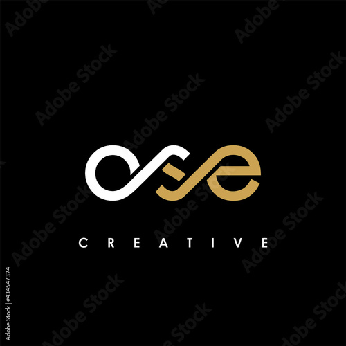 OSE Letter Initial Logo Design Template Vector Illustration