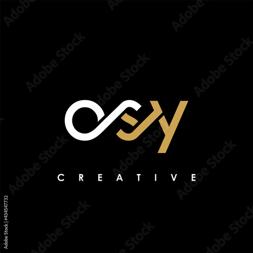 OSY Letter Initial Logo Design Template Vector Illustration