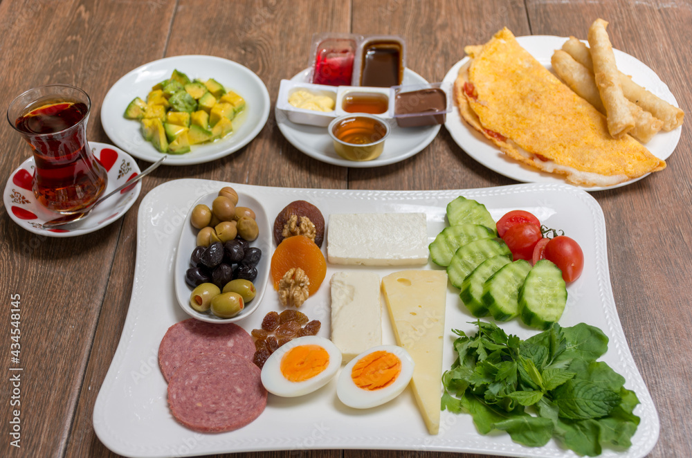 One person Turkish breakfast is also amazing , especially with Avocado dish and Omlet by the sides One person Turkish breakfast is also amazing , especially with Avocado dish and Omlet by the sides
