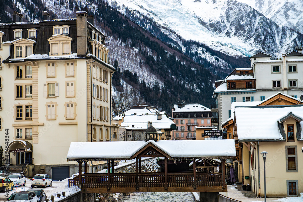 Fototapeta premium Tourist Attractions in France Winter