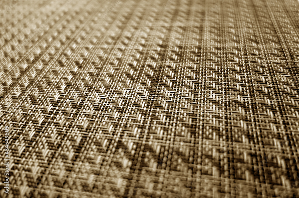 Fototapeta premium Plastic cover pattern with blur effect in brown tone.