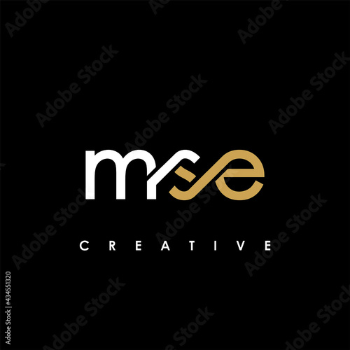 MSE Letter Initial Logo Design Template Vector Illustration