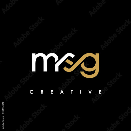 MSG Letter Initial Logo Design Template Vector Illustration