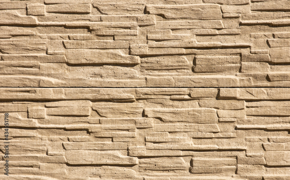 Fototapeta premium Wall made of modern ledge stone