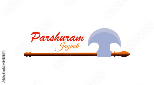 Vector illustration of Lord Parshuram Jayanti. photo