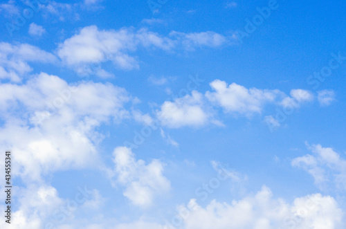 White clouds in blue sky