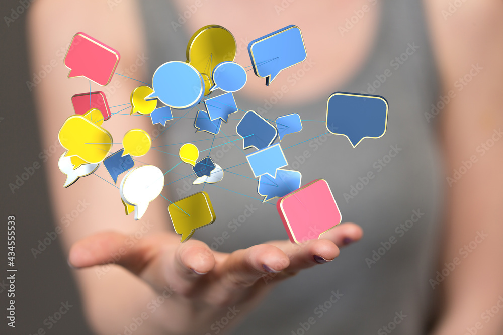 communication paper speak bubble digital communication paper speak bubble digital