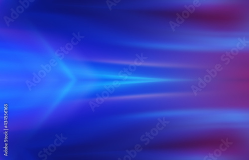 Empty dark abstract background with ultraviolet geometric lines. Neon glow.