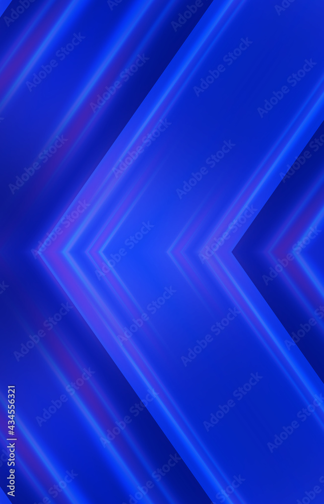 Obraz premium Empty dark abstract background with ultraviolet geometric lines. Neon glow.
