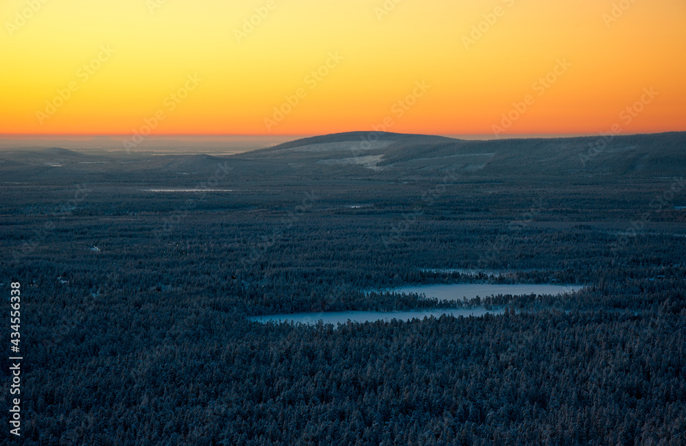 Finnish Lapland sunset