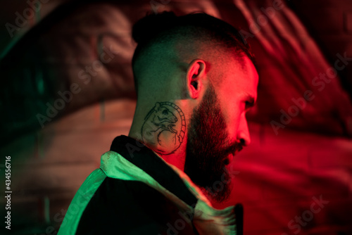 portrait of a person in the dark