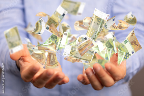 money euro banknote in hand...