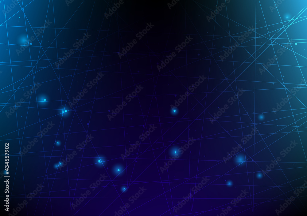 Geometric Graphic Connection Background. Lines Dots Vector illustration. Futuristic Digital Network Concept.